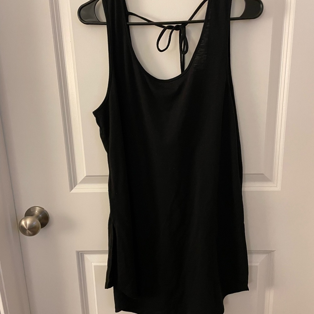 Black swim coverup